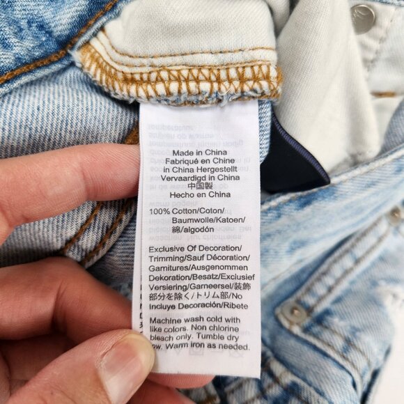 Madewell Curvy Perfect Vintage Jeans Light Wash Straight Relaxed Women's 24 - Picture 8 of 9